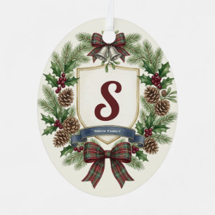 Benutzerdefinierter Familienname Weihnachten Ornament Aus Metall