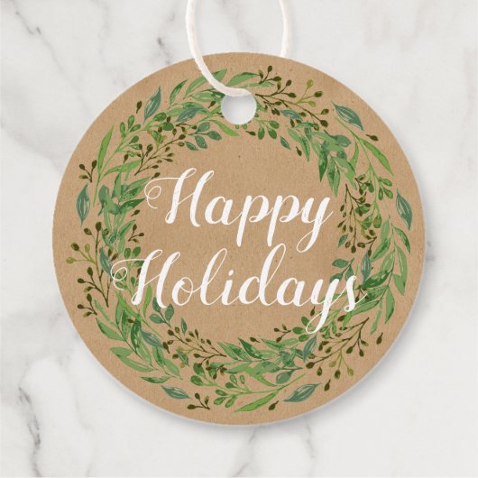 Benutzerdefinierter Familienname Wünschen und Wrea Geschenkanhänger (Rückseite)