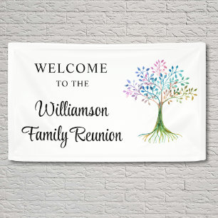 Benutzerdefinierter Familienstammbaum Familienzusa Banner