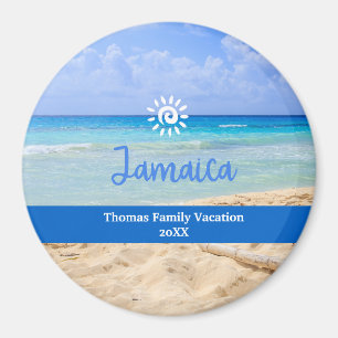Benutzerdefinierter Familienurlaub Jamaika Weihnac Magnet