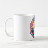 Benutzerdefinierter Fantasy-Kreis-Kunstbecher Kaffeetasse (Links)