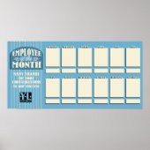 Benutzerdefinierter Farbangestellter des Monats-Fo Poster (Vorne)