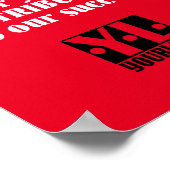 Benutzerdefinierter Farbangestellter des Monats-Fo Poster (Ecke)