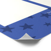 Benutzerdefinierter Farbangestellter des Monats-Fo Poster (Ecke)