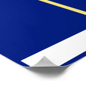 Benutzerdefinierter Farbangestellter des Monats-Fo Poster (Ecke)