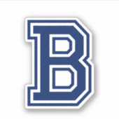 Benutzerdefinierter Farbbuchstabe B Schriftart mit Aufkleber (Vorderseite)