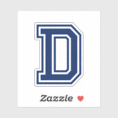 Benutzerdefinierter Farbbuchstabe D Schriftart-Alp Aufkleber (Blatt)