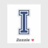 Benutzerdefinierter Farbbuchstabe I Schriftart-Alp Aufkleber (Blatt)