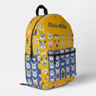 Benutzerdefinierter farbenfroher Tier-Mosaik-Rucks Bedruckter Rucksack