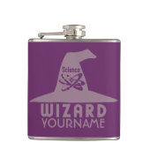 Benutzerdefinierter Farbflasche des Science Wizard Flachmann (Vorderseite)