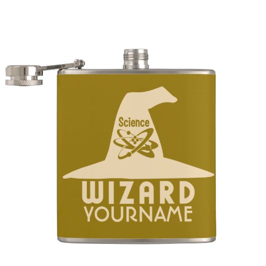 Benutzerdefinierter Farbflasche des Science Wizard Flachmann (Geöffnet)