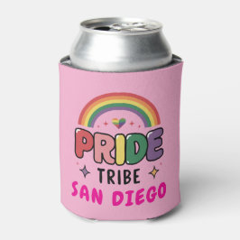 Benutzerdefinierter farbiger LGBTQ+-Regenbogenprim Dosenkühler