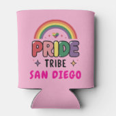 Benutzerdefinierter farbiger LGBTQ+-Regenbogenprim Dosenkühler (Rückseite)