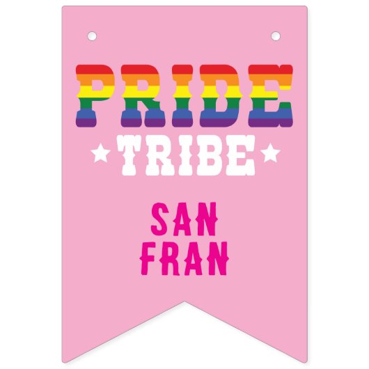 Benutzerdefinierter farbiger LGBTQ+-Regenbogenprim Wimpelkette (Zweite Fahne)