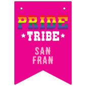 Benutzerdefinierter farbiger LGBTQ+-Regenbogenprim Wimpelkette (Erste Fahne)