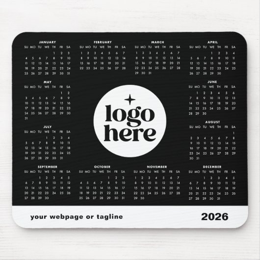 Benutzerdefinierter Farbkalender 2026 für Unterneh Mousepad (Vorne)