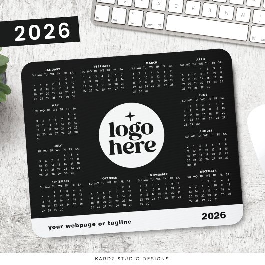 Benutzerdefinierter Farbkalender 2026 für Unterneh Mousepad