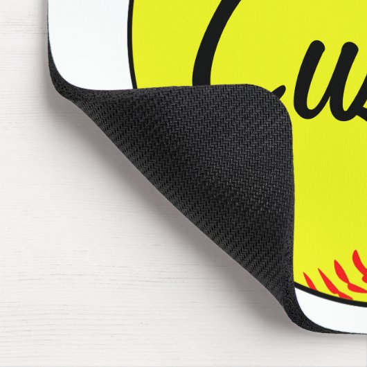 Benutzerdefinierter Fastfeld-Softball-Maus-Pad Mousepad (Ecke)