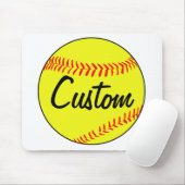 Benutzerdefinierter Fastfeld-Softball-Maus-Pad Mousepad (Mit Mouse)