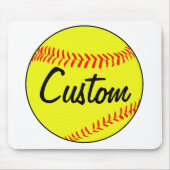 Benutzerdefinierter Fastfeld-Softball-Maus-Pad Mousepad (Vorne)