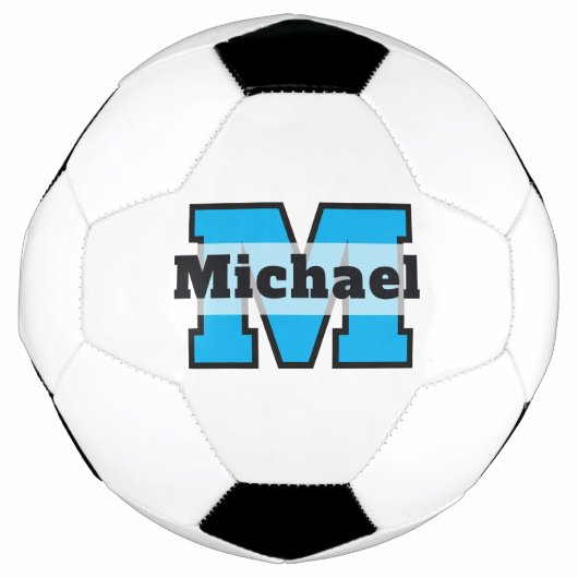 Benutzerdefinierter fetter blauer Name klassischer Fußball (Vorderseite)