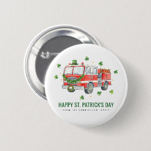 Benutzerdefinierter Feuerwehrmann St. Patrick's Da Button