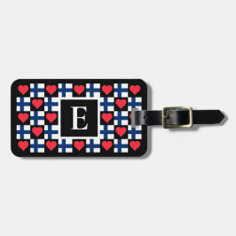 Benutzerdefinierter finnischer Flaggenbrief für pe Gepäckanhänger