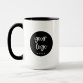 Benutzerdefinierter Firmen-Logo-Kaffeebecher Tasse (Links)