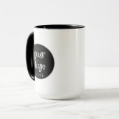 Benutzerdefinierter Firmen-Logo-Kaffeebecher Tasse (Vorderseite Links)