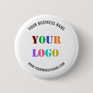 Benutzerdefinierter Firmen-Logo-Name Werbebutton Button