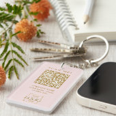 Benutzerdefinierter firmengebundener QR-Code mit m Schlüsselanhänger (Vorderseite rechts)