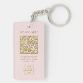 Benutzerdefinierter firmengebundener QR-Code mit m Schlüsselanhänger (Rückseite)