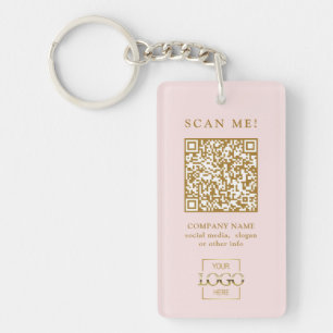 Benutzerdefinierter firmengebundener QR-Code mit m Schlüsselanhänger