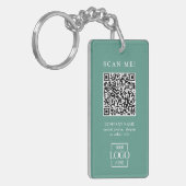 Benutzerdefinierter firmengebundener QR-Code mit m Schlüsselanhänger (Vorderseite links)