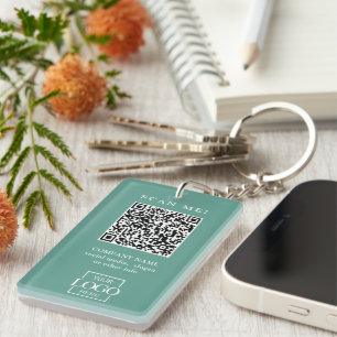 Benutzerdefinierter firmengebundener QR-Code mit m Schlüsselanhänger
