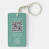 Benutzerdefinierter firmengebundener QR-Code mit m Schlüsselanhänger (Rückseite)
