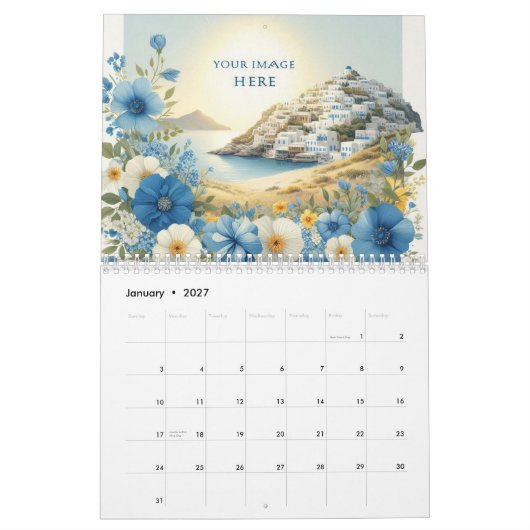 Benutzerdefinierter Firmenlogo 2026 Wandkalender - (Jan 2027)