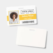 Benutzerdefinierter Firmenlogo-Barcode-QR-Code-Mit Ausweis (Vorder- & Rückseite)
