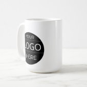Benutzerdefinierter Firmenlogo-Becher – Tolle Gesc Kaffeetasse (Vorderseite Links)