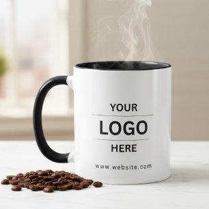 Benutzerdefinierter Firmenlogo-Branded-Kaffeebeche Tasse