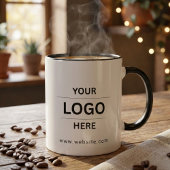 Benutzerdefinierter Firmenlogo-Branded-Kaffeebeche Tasse