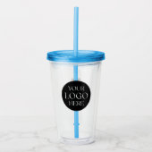 Benutzerdefinierter Firmenlogo-Branded-QR-Code Acryltrinkbecher (Vorderseite)