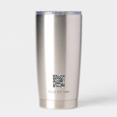 Benutzerdefinierter Firmenlogo-Branded-QR-Code Thermobecher (Rückseite)