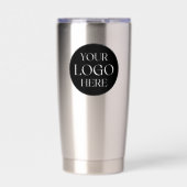 Benutzerdefinierter Firmenlogo-Branded-QR-Code Thermobecher (Vorderseite)