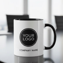 Benutzerdefinierter Firmenlogo-Mug | Minimalistisc