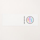 Benutzerdefinierter Firmenlogo-Name Yogamatte (Vorderseite (Horizontal))