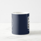 Benutzerdefinierter Firmenlogo-QR-Code-Becher | Pe Kaffeetasse (Mittel)
