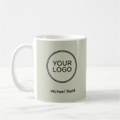 Benutzerdefinierter Firmenlogo-QR-Code Kaffeetasse (Links)