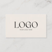 Benutzerdefinierter Firmenlogo-QR-Code Modern Mini Visitenkarte (Vorderseite)