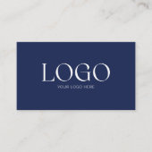 Benutzerdefinierter Firmenlogo-QR-Code Modern Mini Visitenkarte (Vorderseite)